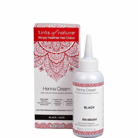 Tints Of Nature Henna Cream Hair Color Looduslik Poolpüsivärv Black